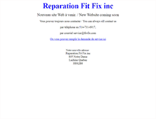 Tablet Screenshot of fit-fix.com